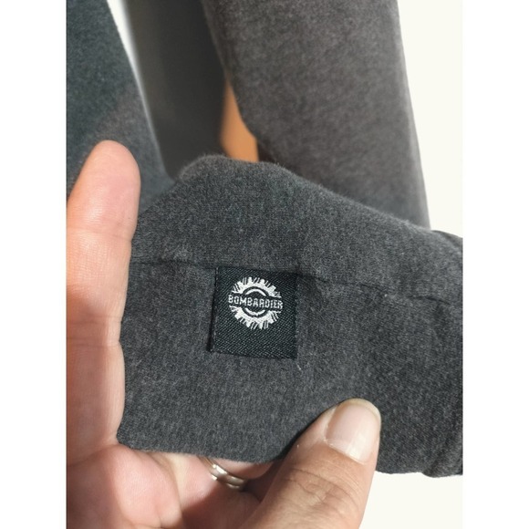 Ski-Doo Bombardier gray and yellow hoodie men or woman size large - Picture 3 of 10